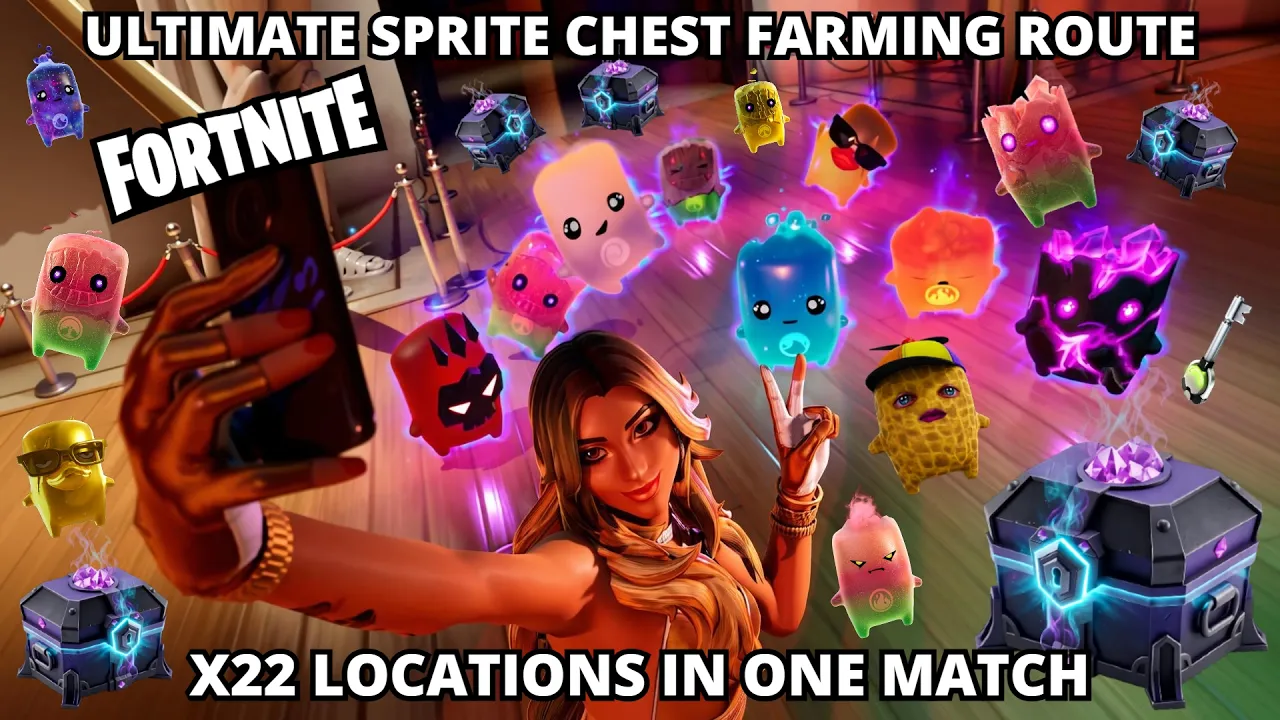 Fortnite Sprites locations guide — Sprite Chests, vaults, and map farming routes